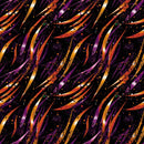 Purple & Gold Waves Fabric - ineedfabric.com