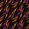 Purple & Gold Waves Fabric - ineedfabric.com