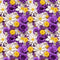 Purple & Yellow Flower Fabric - ineedfabric.com