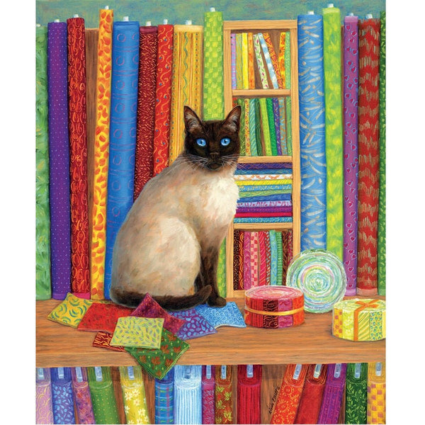 Quilt Shop Cat Puzzle - 1000pc - ineedfabric.com