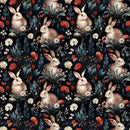 Rabbits In The Garden Fabric - ineedfabric.com