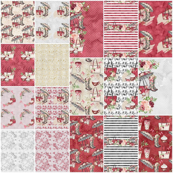 Rain Romance Fabric Collection - 1 Yard Bundle - ineedfabric.com