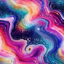 Rainbow Glitter Agate 3 Fabric - ineedfabric.com