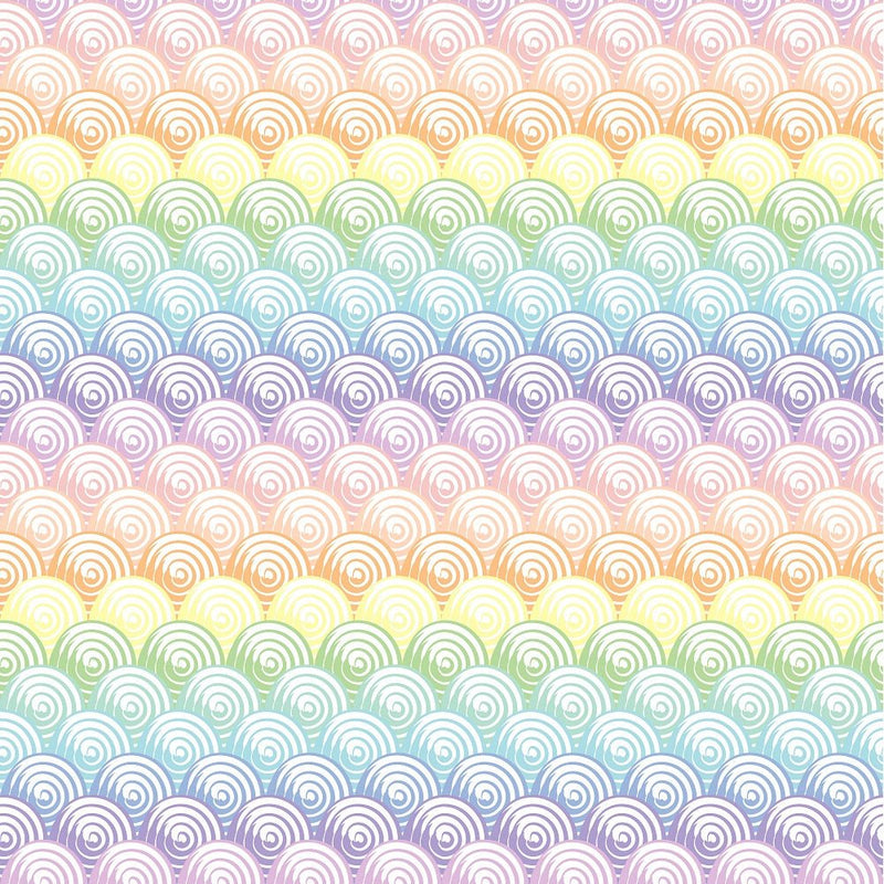 Rainbow Swirls Fabric - ineedfabric.com