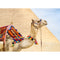 Realistic Camel at Egypt Pyramid Fabric Panel - ineedfabric.com