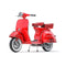 Realistic Classic Red Scooter Fabric Panel - ineedfabric.com