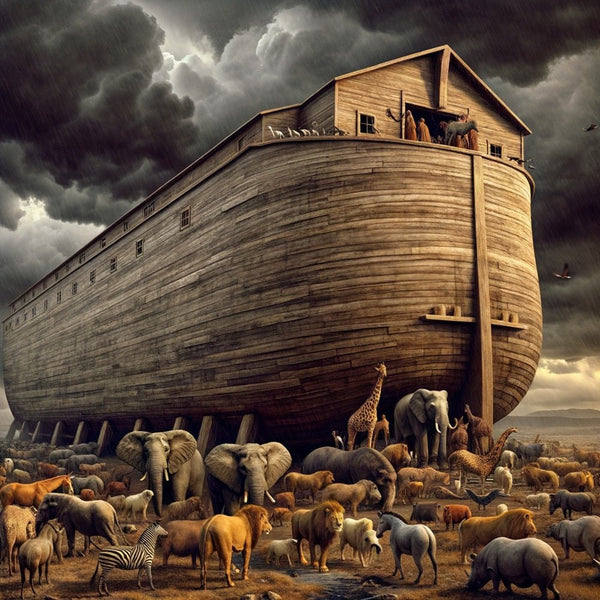 Realistic Noah's Ark Fabric Panel - ineedfabric.com