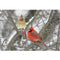Realistic Pair of Northern Cardinals Fabric Panel - ineedfabric.com
