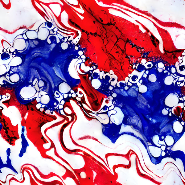Red and Blue Alcohol Fabric - ineedfabric.com