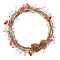 Red Berry & Twig Wreath Fabric Panel - ineedfabric.com