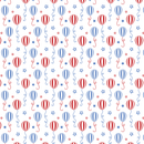 Red & Blue Balloon Fabric - Multi - ineedfabric.com