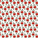 Red Poppy Flowers Fabric - ineedfabric.com