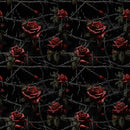 Red Roses, Chains, & Vines Fabric - ineedfabric.com