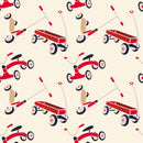 Red Wagon Fabric - Tan - ineedfabric.com