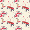 Red Wagon Fabric - Tan - ineedfabric.com
