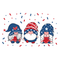 Red, White, & Blue Gnomes Fabric Panel - ineedfabric.com