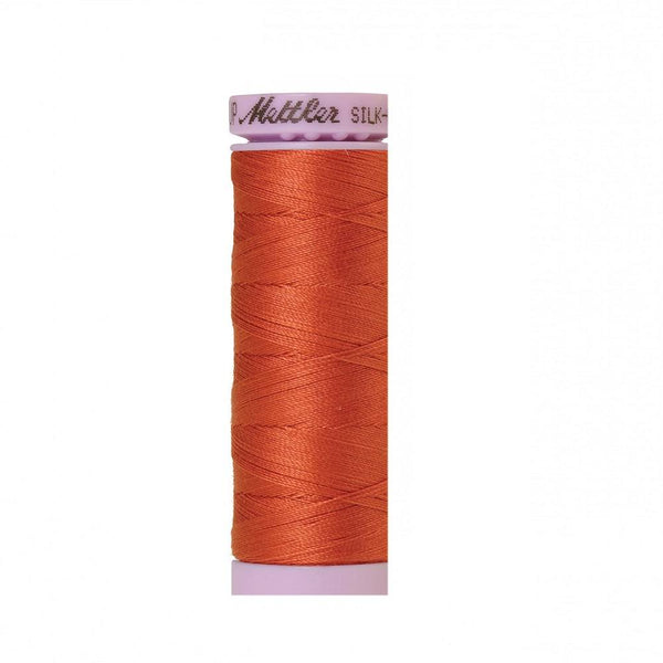 Reddish Ocher Silk-Finish 50wt Solid Cotton Thread - 164yd - ineedfabric.com