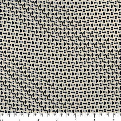 Remember When Fabric - Navy/Cream - ineedfabric.com