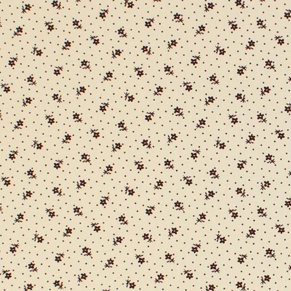 Remember When Floral Fabric - Brown/Tan - ineedfabric.com