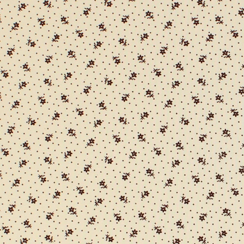 Remember When Floral Fabric - Brown/Tan - ineedfabric.com