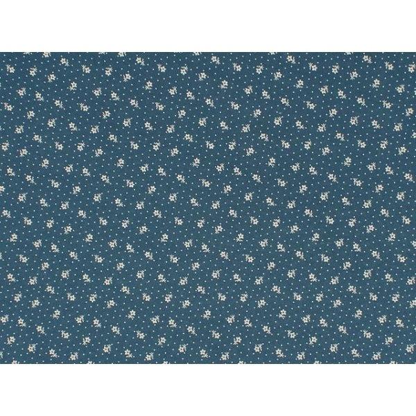 Remember When Little Floral Fabric - Navy/Cream - ineedfabric.com