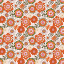 Retro 1970 Groovy Flower Fabric - ineedfabric.com