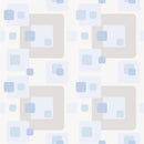 Retro Abstract Rectangles Fabric - Light Blue/Gray - ineedfabric.com