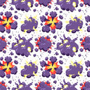 Retro Big Explosion Fabric - White - ineedfabric.com