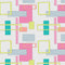 Retro Block Fabric Variation 1 - Gray - ineedfabric.com