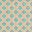 Retro Christmas Blue Dots Fabric - ineedfabric.com