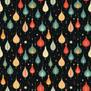 Retro Christmas Bulbs Pattern 4 Fabric - ineedfabric.com