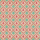 Retro Christmas Tress Fabric - ineedfabric.com