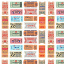 Retro Circus Tickets Fabric - ineedfabric.com