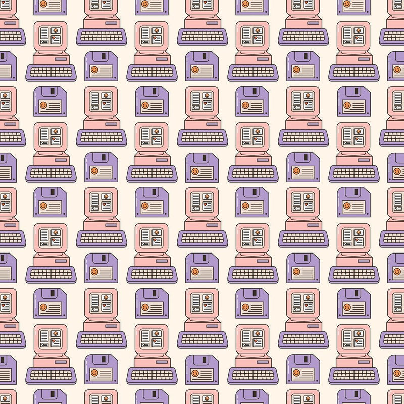 Retro Computer Fabric - ineedfabric.com