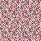 Retro Diamond Fabric - Navy/Red - ineedfabric.com