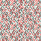 Retro Diamond Fabric - Teal/Brown - ineedfabric.com