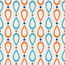 Retro Drops Fabric - ineedfabric.com