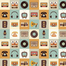 Retro Electronics Fabric - Multi - ineedfabric.com