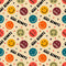 Retro Emojis Fabric - Tan - ineedfabric.com