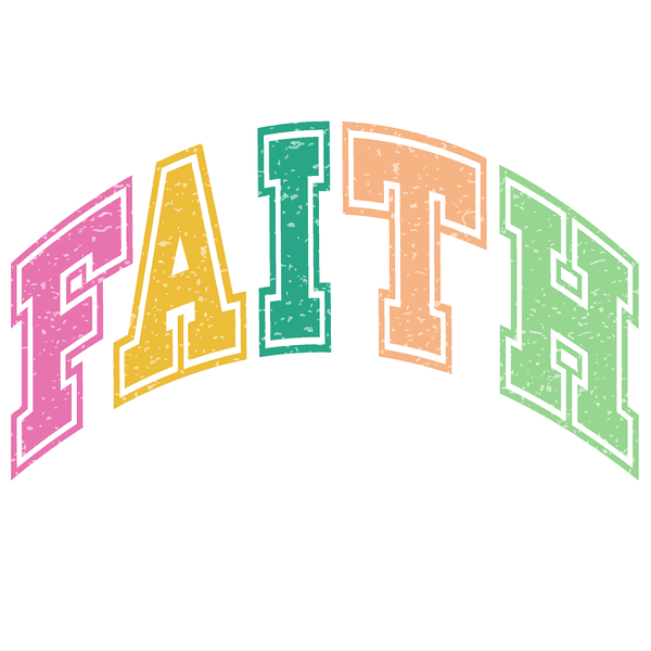 Retro Faith Fabric Panel - ineedfabric.com