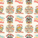 Retro Good Vibes Fabric - ineedfabric.com