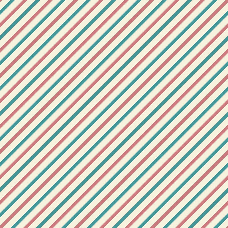 Retro Multi Stripes Fabric - Tan - ineedfabric.com