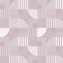 Retro Patchwork Fabric - Purple - ineedfabric.com