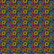 Retro Rainbow Circle Fabric - ineedfabric.com