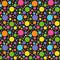 Retro Rainbow Dots Fabric - Multi - ineedfabric.com
