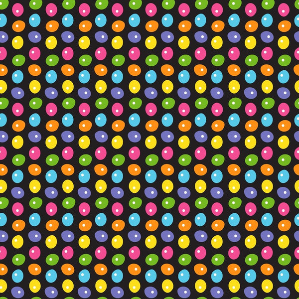 Retro Rainbow Pebble Fabric - ineedfabric.com