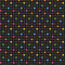 Retro Rainbow Scatter Dots Fabric - ineedfabric.com