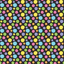 Retro Rainbow Squiggle Dot Fabric - ineedfabric.com