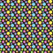 Retro Rainbow Squiggle Dot Fabric - ineedfabric.com