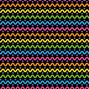 Retro Rainbow Squiggle Fabric - ineedfabric.com